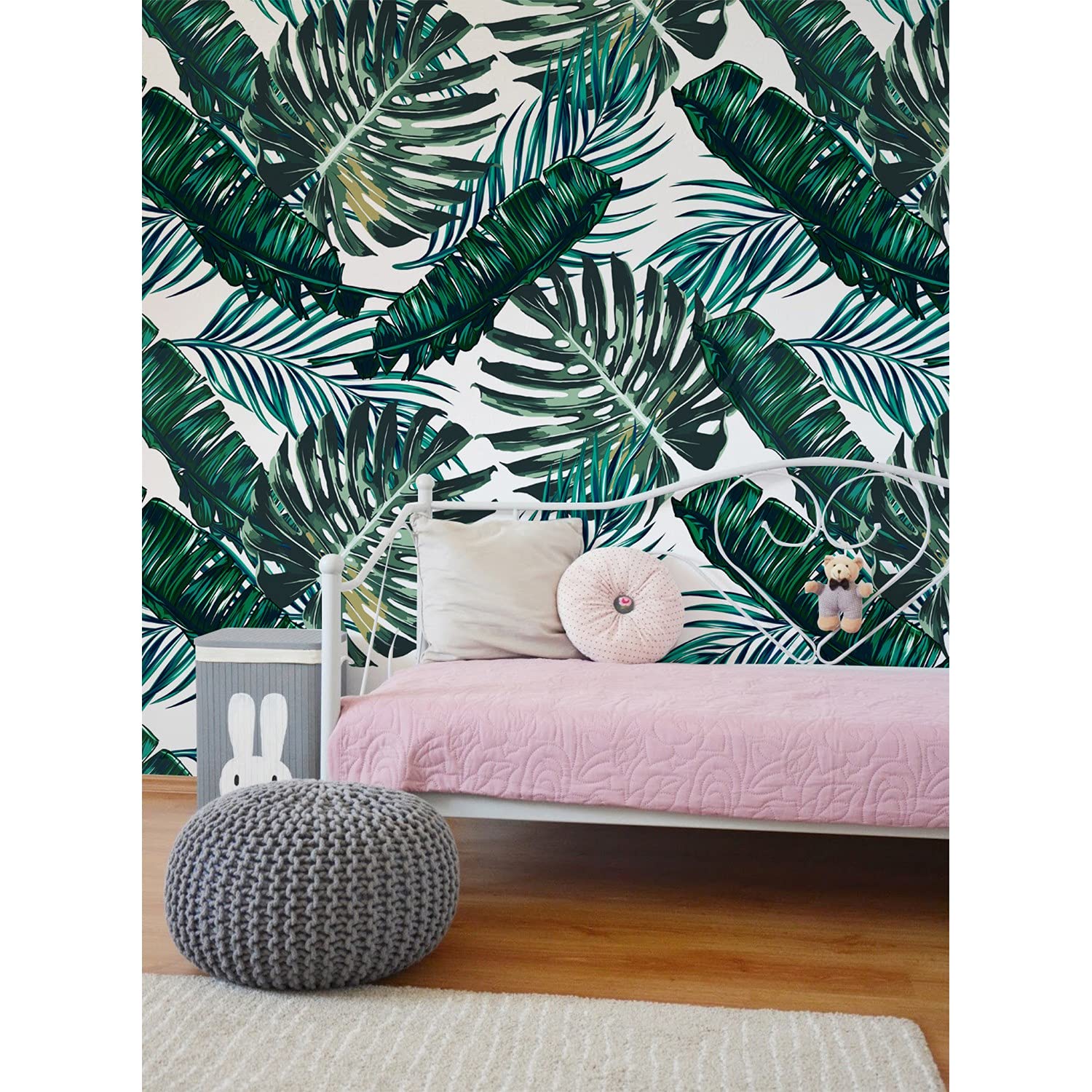 Papier peint meuble pour rénover sans colle Monstera sombre 290x290 cm