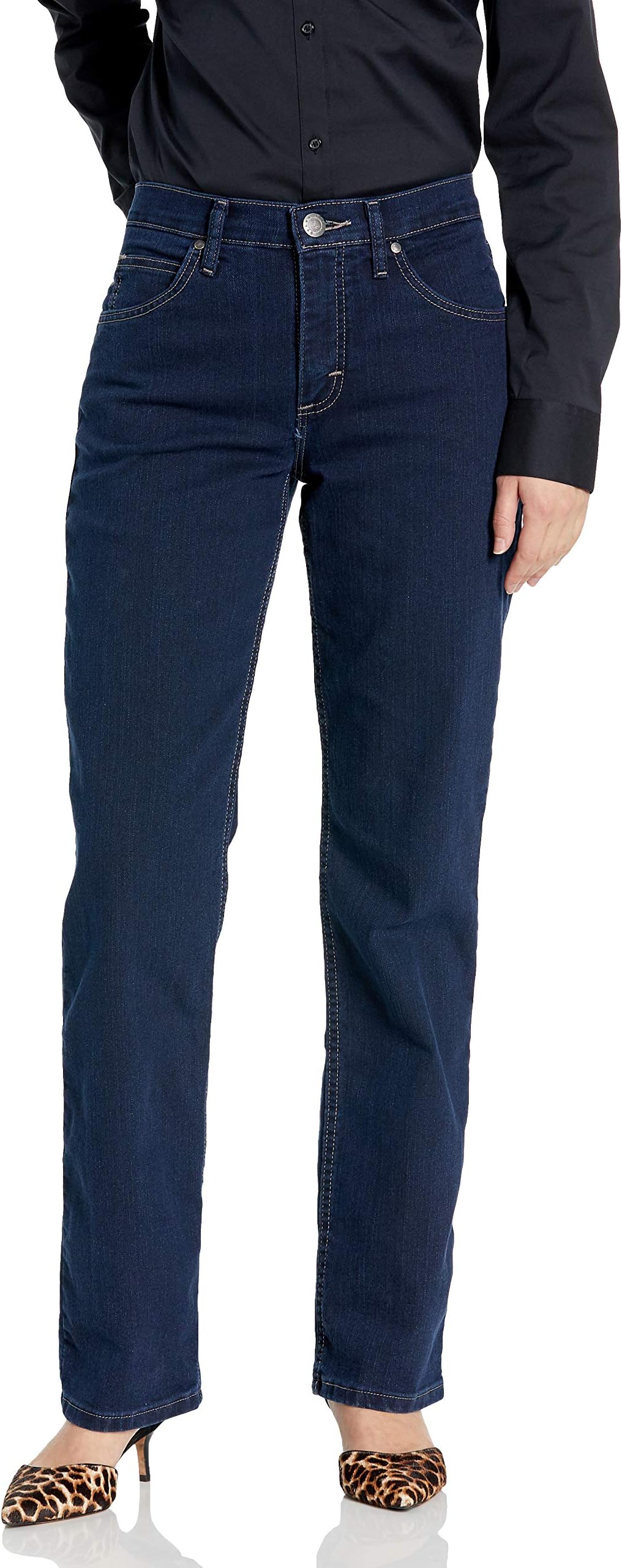 RidersBy Lee Indigo Womens Jeans Classic-fit Straight-leg Jean