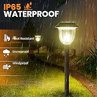 Vista 7 de AOSEA Bright 10 Pack Solar Lights Outdoor IP65 Waterproof,LED Solar Lights for Outside,Landscape Lighting,Garden Decorative for