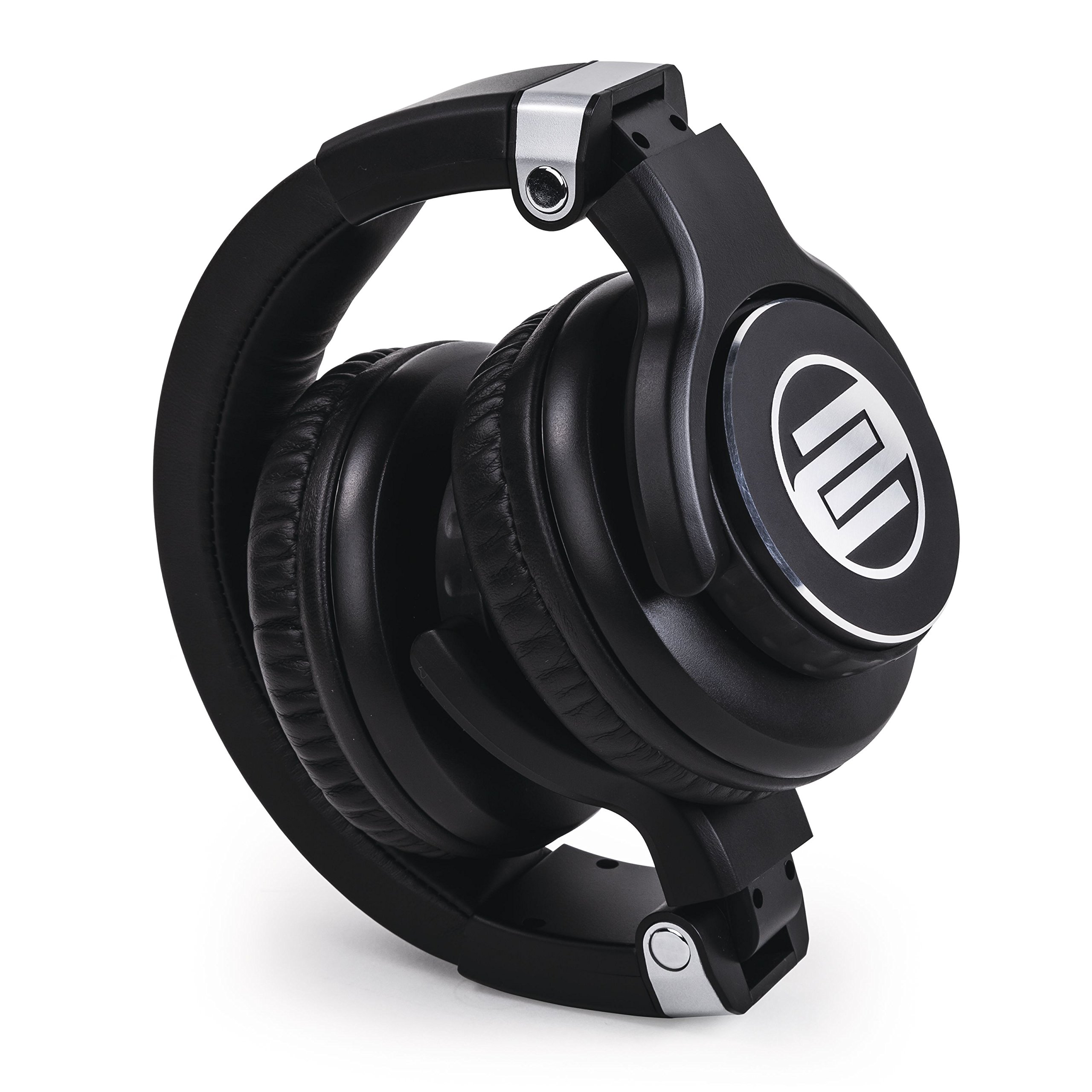 Reloop RHP-15 - geschlossene DJ-Kopfhörer, optimierte Klangwiedergabe, drehbare Ohrmuscheln, alle Anschlüsse vergoldet, inkl. 6,3-mm-Adapter, schwarz