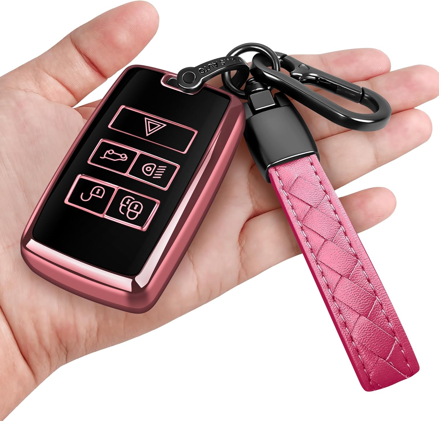Amazon.com: Sindeda Land Rover Key Fob Cover with Keychain Soft Full ...