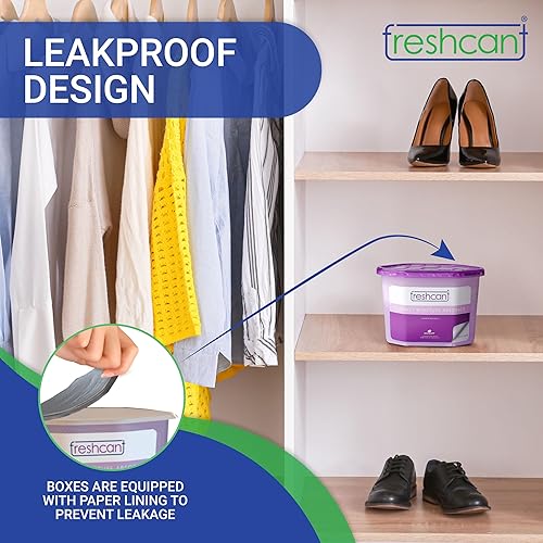 Miniatura 3 de Paquete absorbente de humedad, ambientador de habitación y armario, absorbente de humedad y olores para el hogar, habitaciones, sótano, garaje,