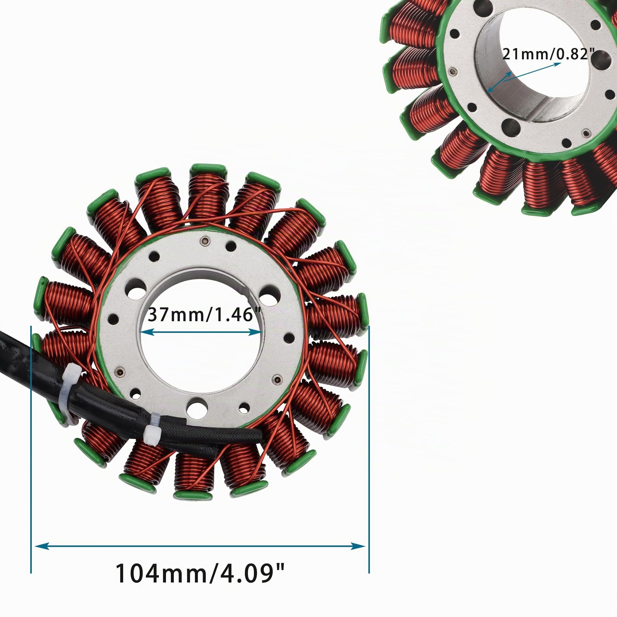 GOOFIT 18 Coil Accessori Per Il Motore Del Generatore Di Accensione Della Bobina Dello Statore Magnetico Sostituzione per Suzuki GSXR600 GSXR 600 750 1000 2000-2005