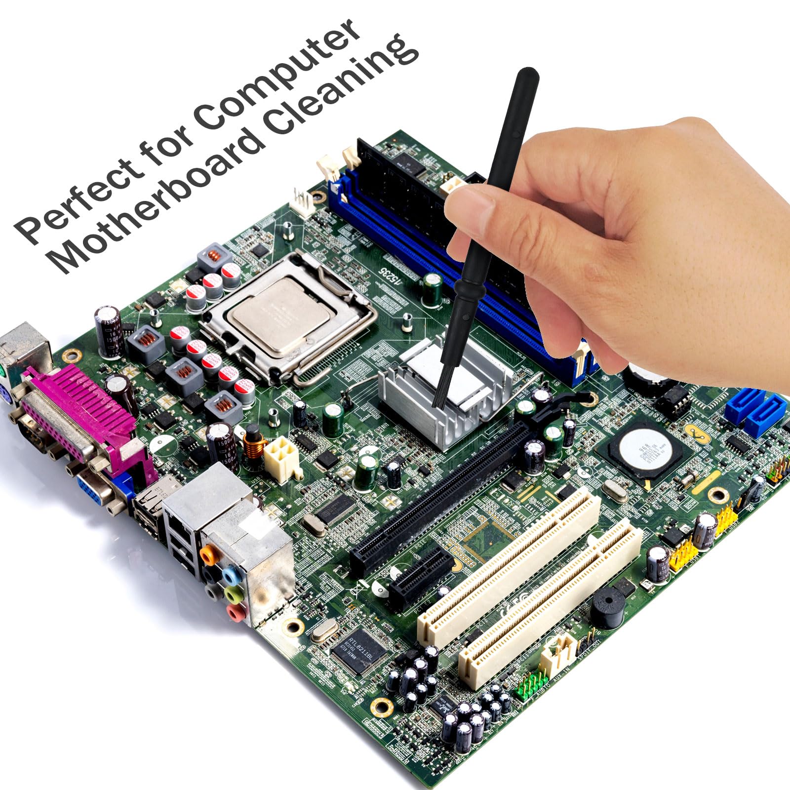 Set 5 Spazzole Antistatiche Per Pulizia PC - Pulisci Polvere Tastiera, Elettronica, PCB - Foto 10