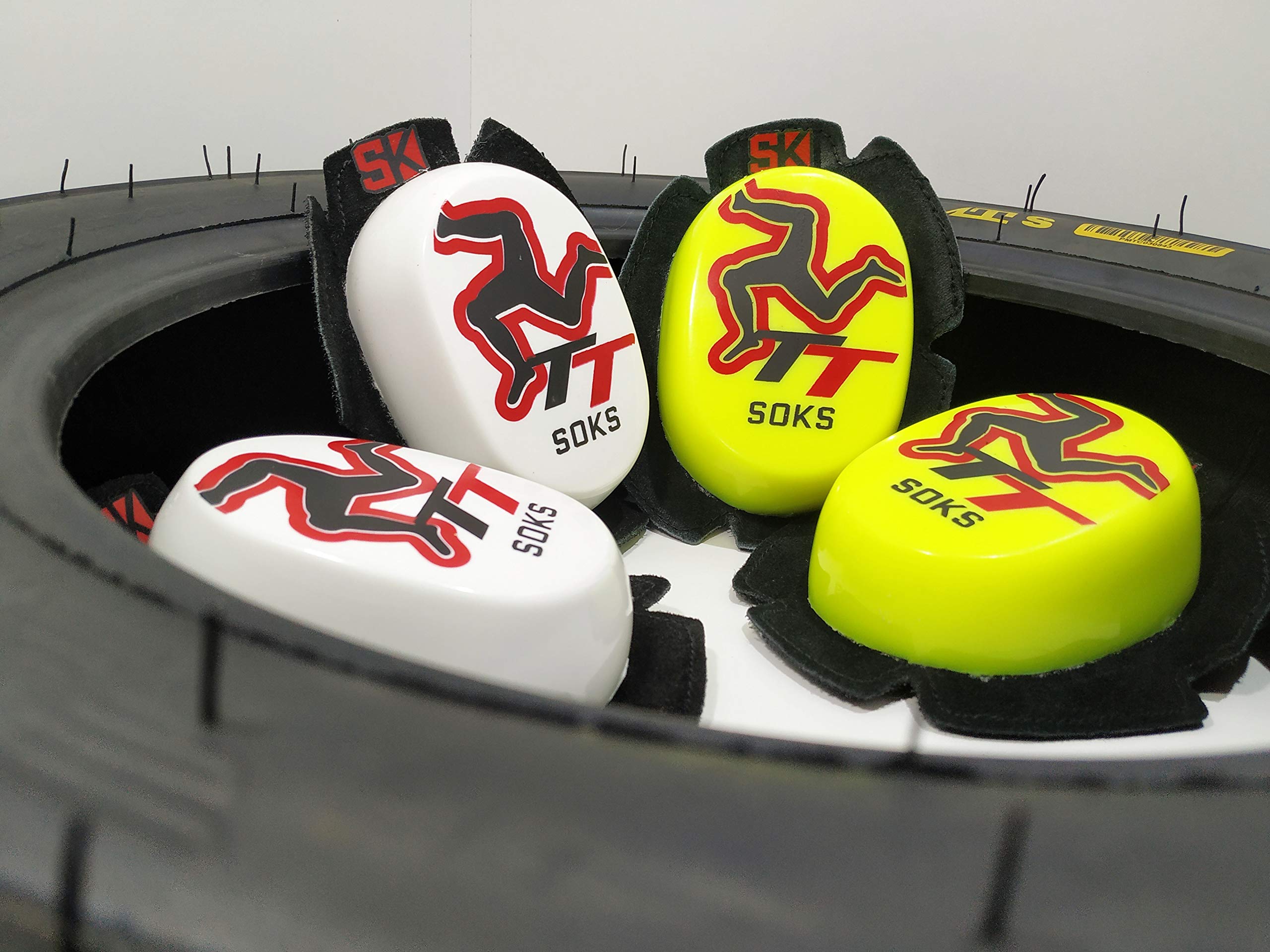 SOKS Scivoli per tuta | RACE TT Isola di Man BIANCO