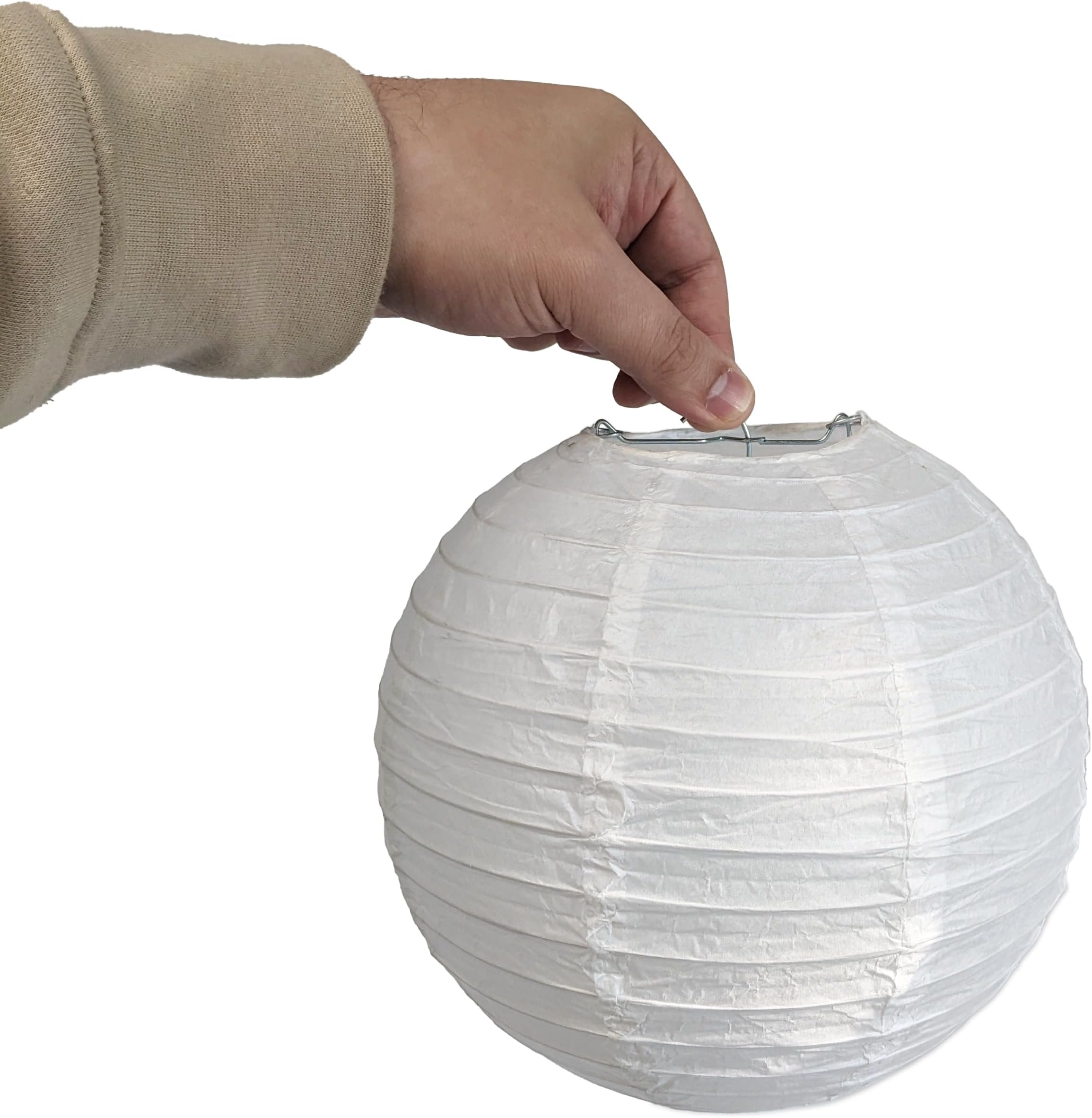 Science Purchase 12 Pack 8-inch Diameter Paper Chinese Lantern Lamp Shades for String Lights (White)