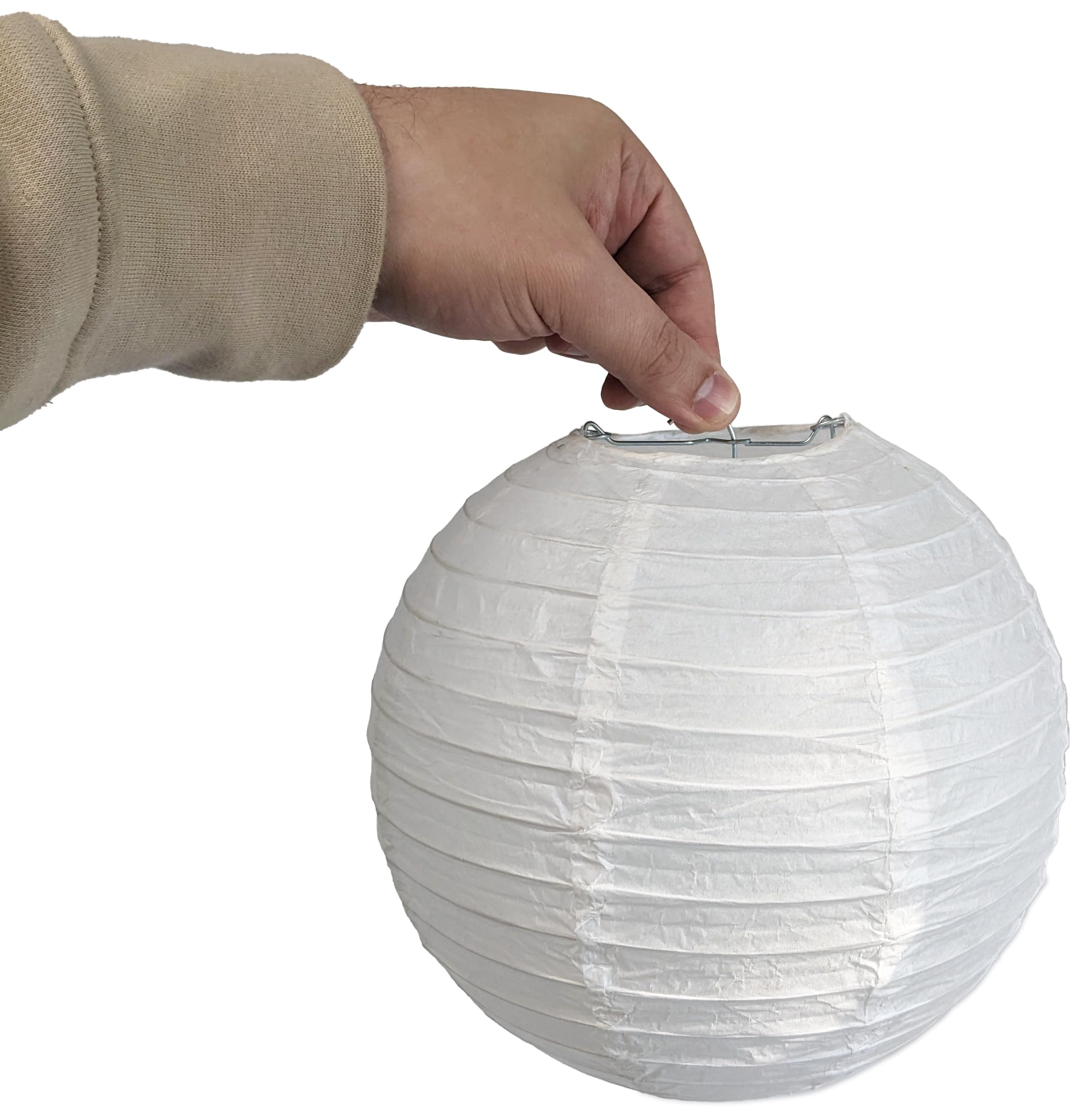 Science Purchase 12 Pack 8-inch Diameter Paper Chinese Lantern Lamp Shades for String Lights (White)