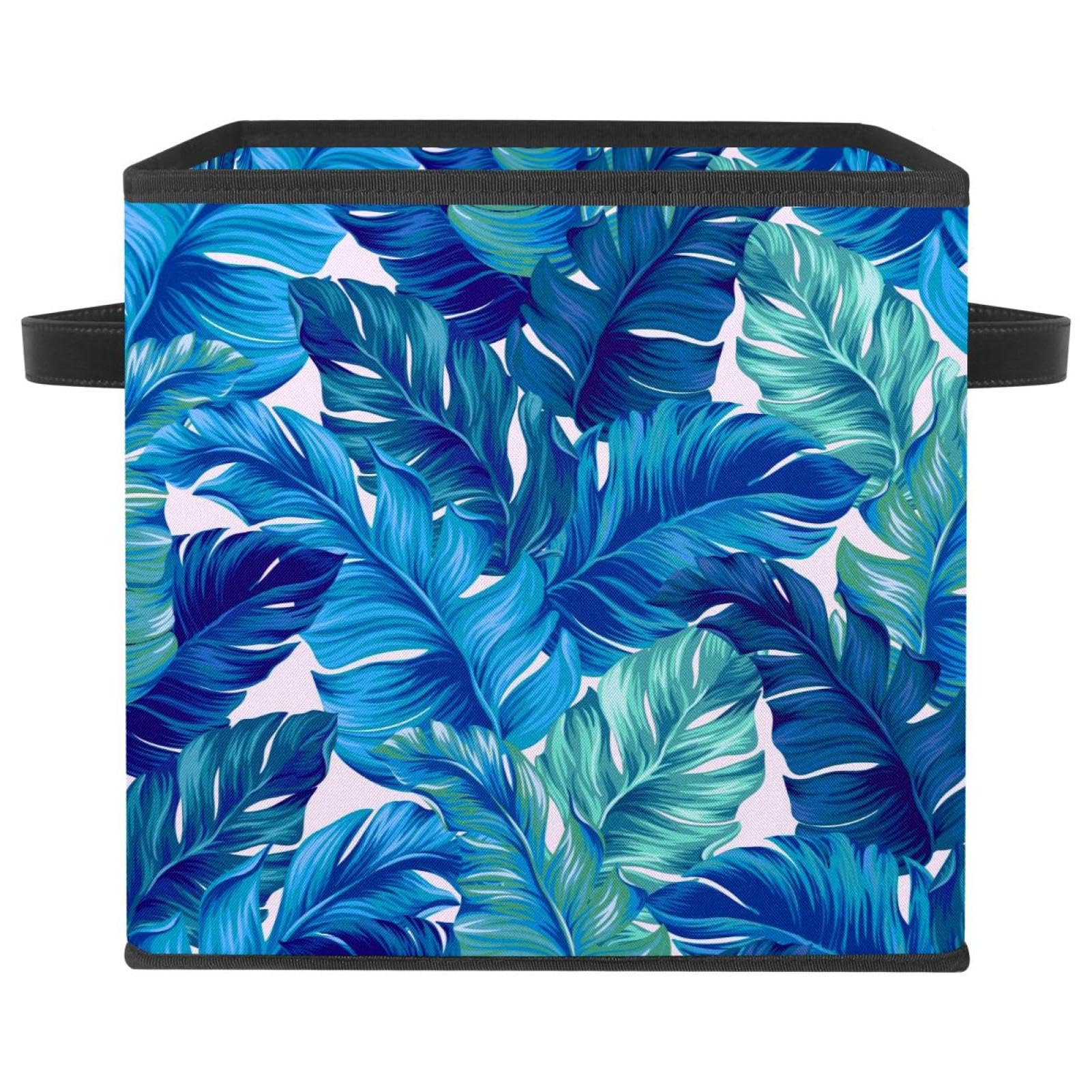 Organiseur en tissu aquarelle bleue pour ranger les jouets de la chambre