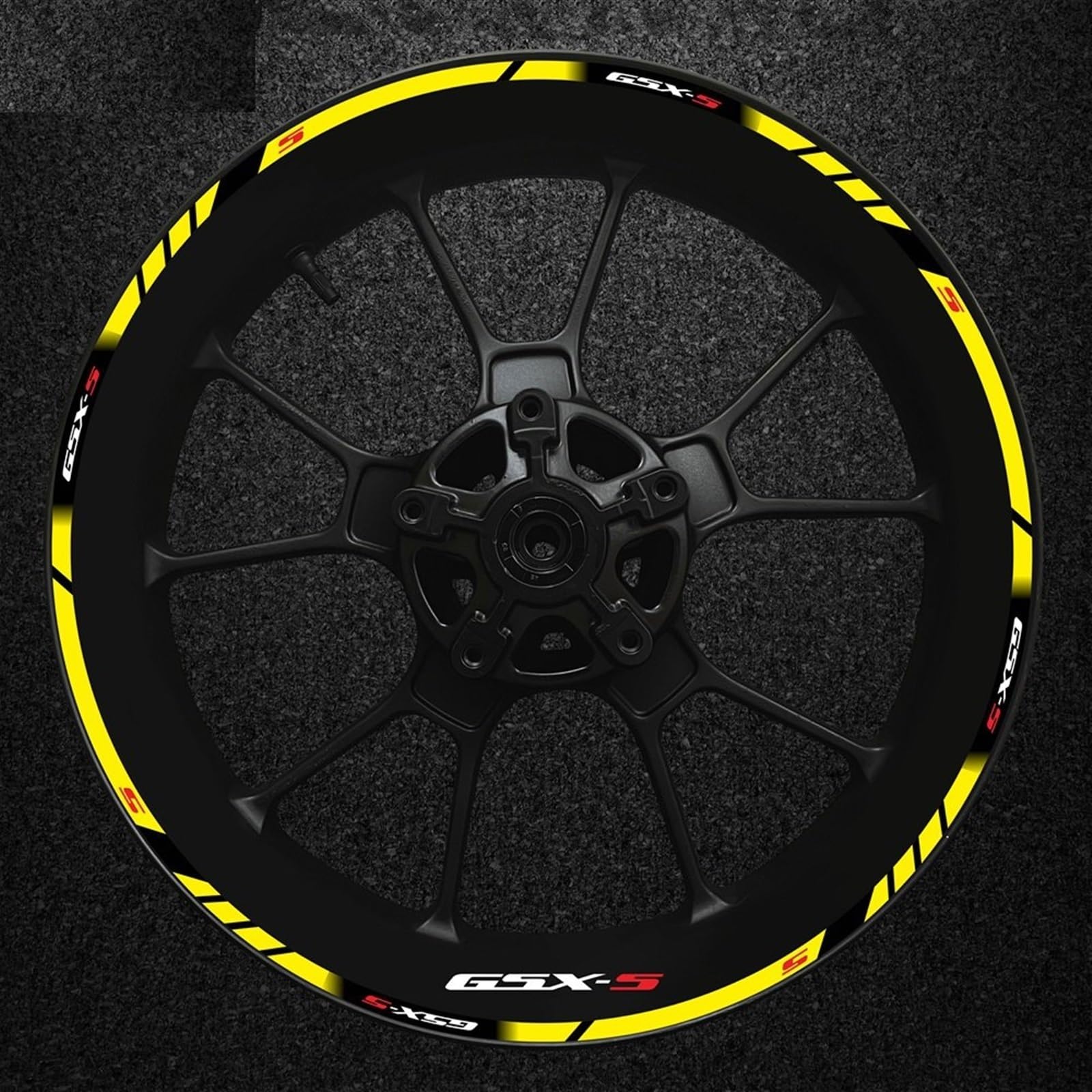 Full Set for Motorcycle Gsxs Wheel Sticker Stripe Rim for Suzuki Gsx-s Gsx-s750 Gsxs1000 750 1000 600 2022(Color7)