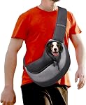 FDJASGY Pet Porte-sangle pour petits chiens Chats, sac à dos de chiots sans main avec poche et sangle réglable