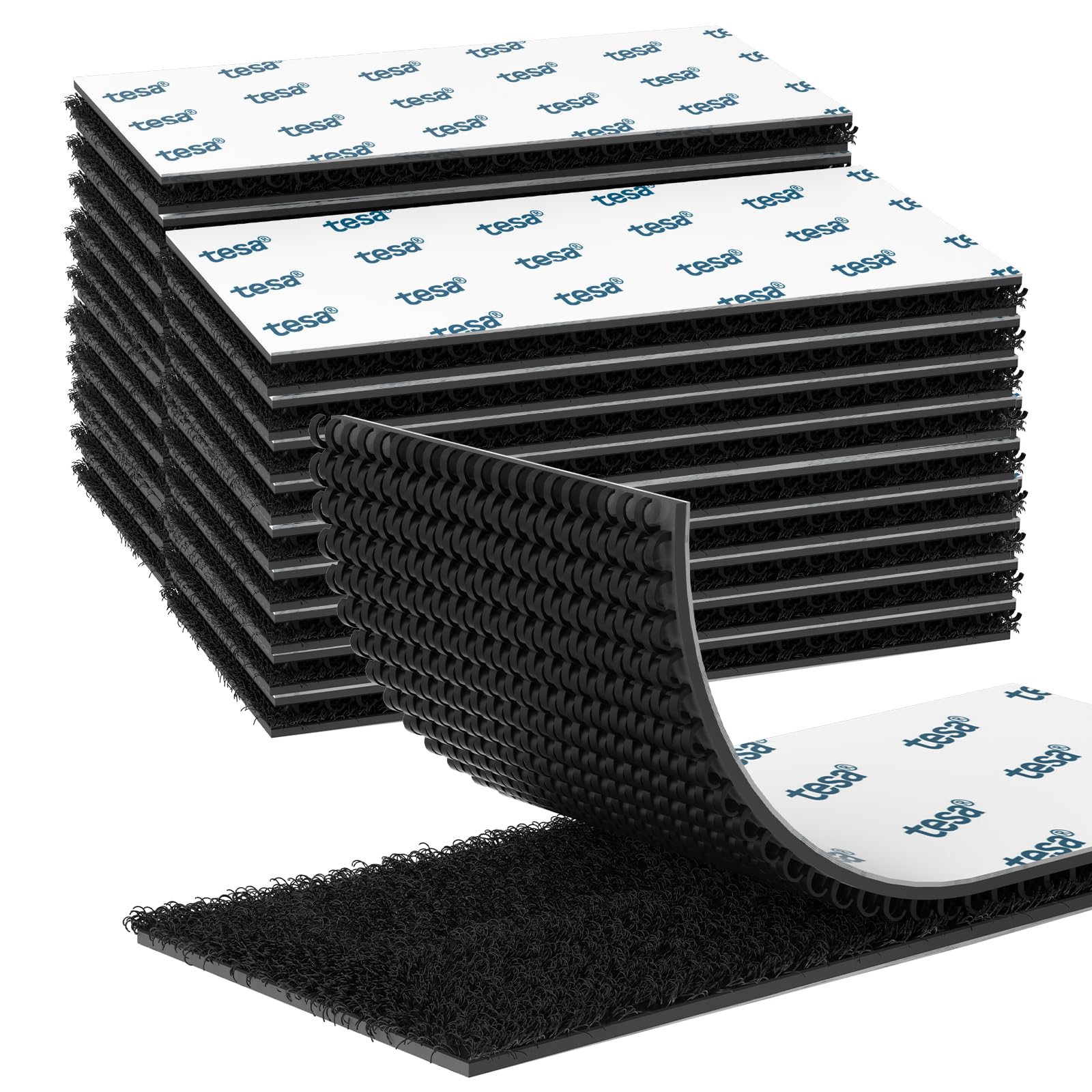 EMITEVER Klettband Selbstklebend Extra Stark- Klettverschluss Selbstklebend Heavy Duty-Doppelseitiges Vielseitig einsetzbar Tape für Innen & Außen DIY, Organisation