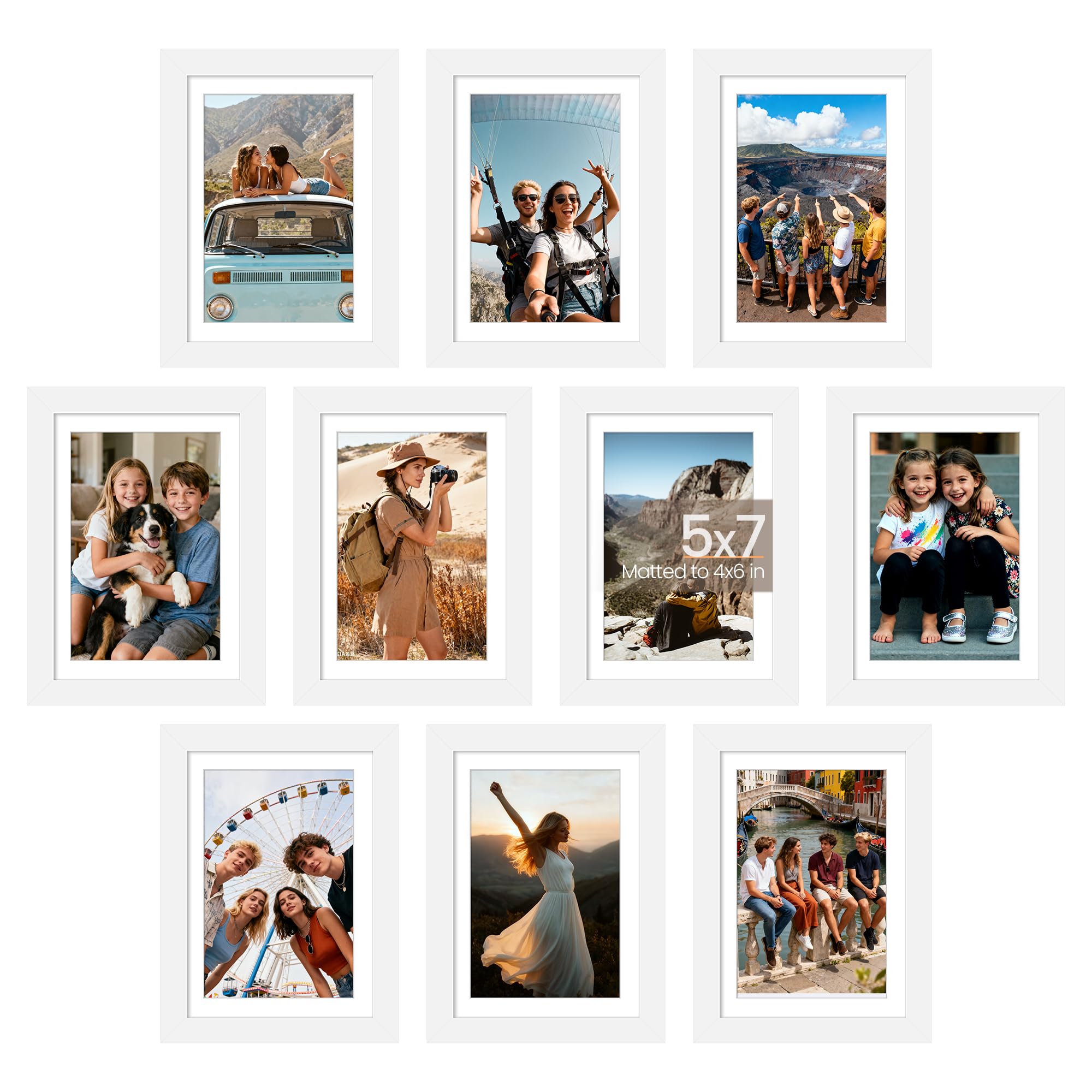 Amazon.com - upsimples 5x7 Picture Frame Set of 10, Display