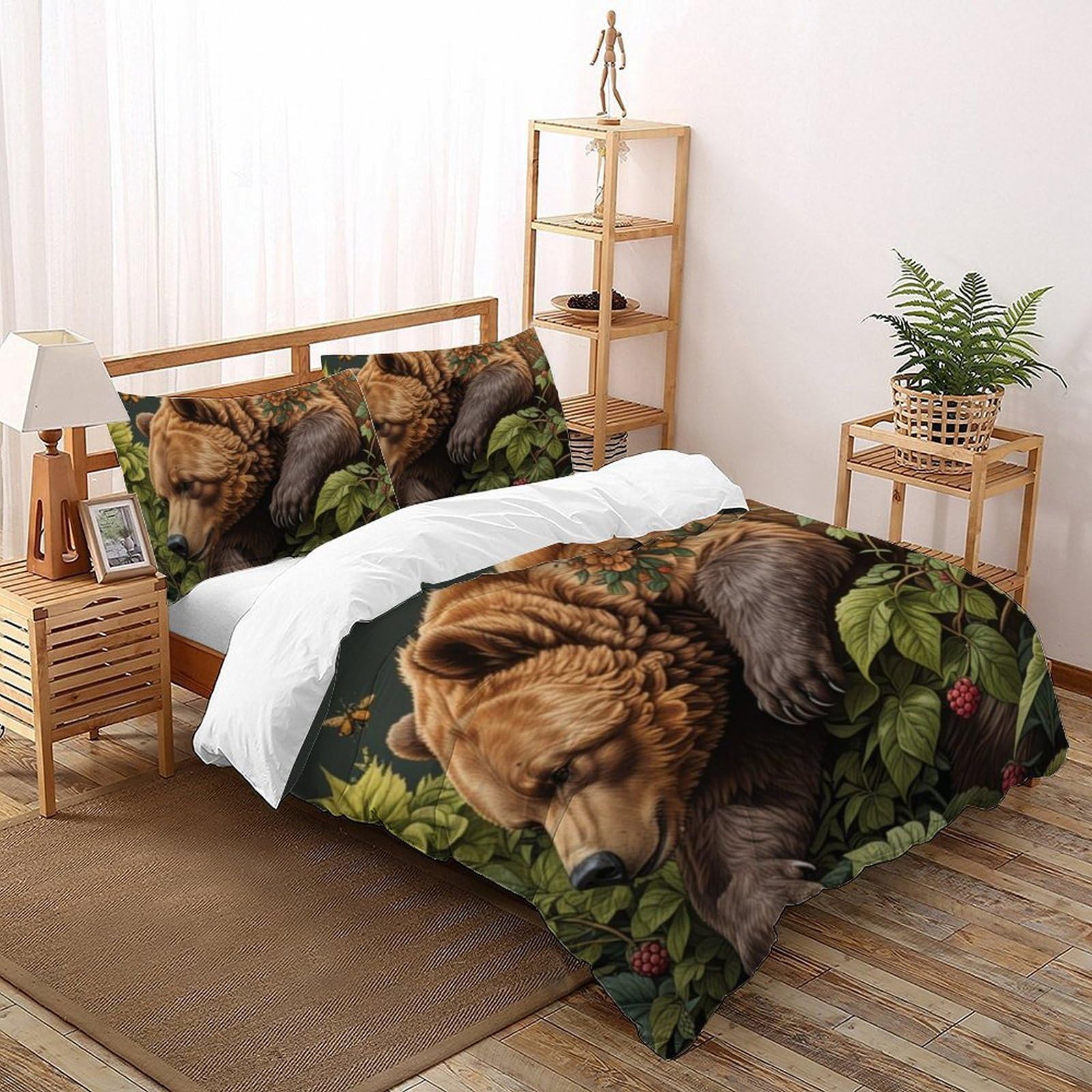 Housse de couette 200x200cm pour enfant avec 2 taies d'oreiller