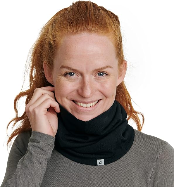 DANISH ENDURANCE Merino Wool Neck Gaiter for Men & Women, Technical Neck Warmer, Can be Worn as Face Mask, Scarf or Headband, Premium Protection, Temperature Controlling, Breathable, Moisture Wicking
