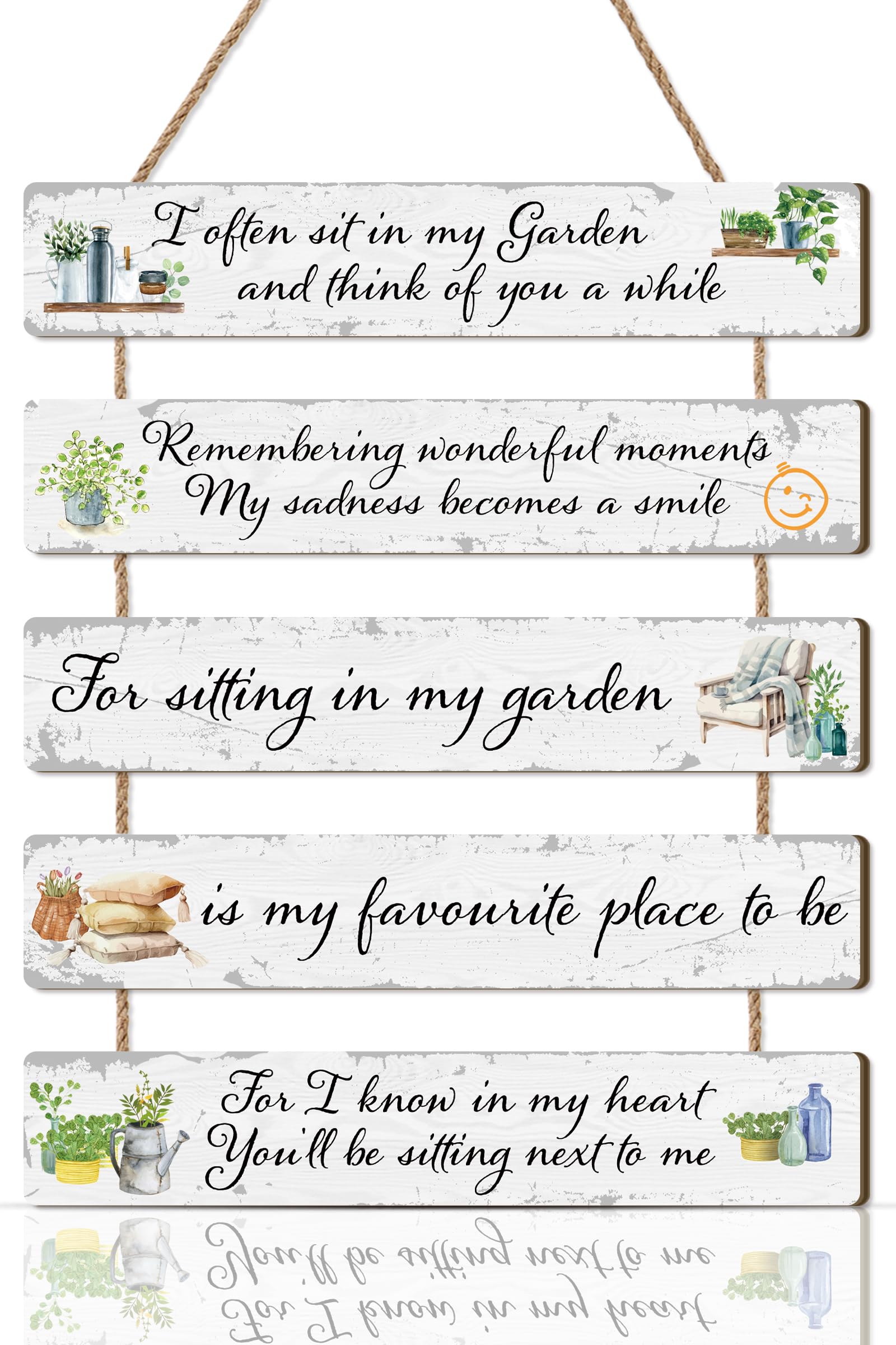 HPNIUB Funny Garden Sign for Outside,Gardening Gifts for Women Men,Nothing Better Than a Trimmed Bush Rustic Outdoor Yard Decor for Patio Lawn