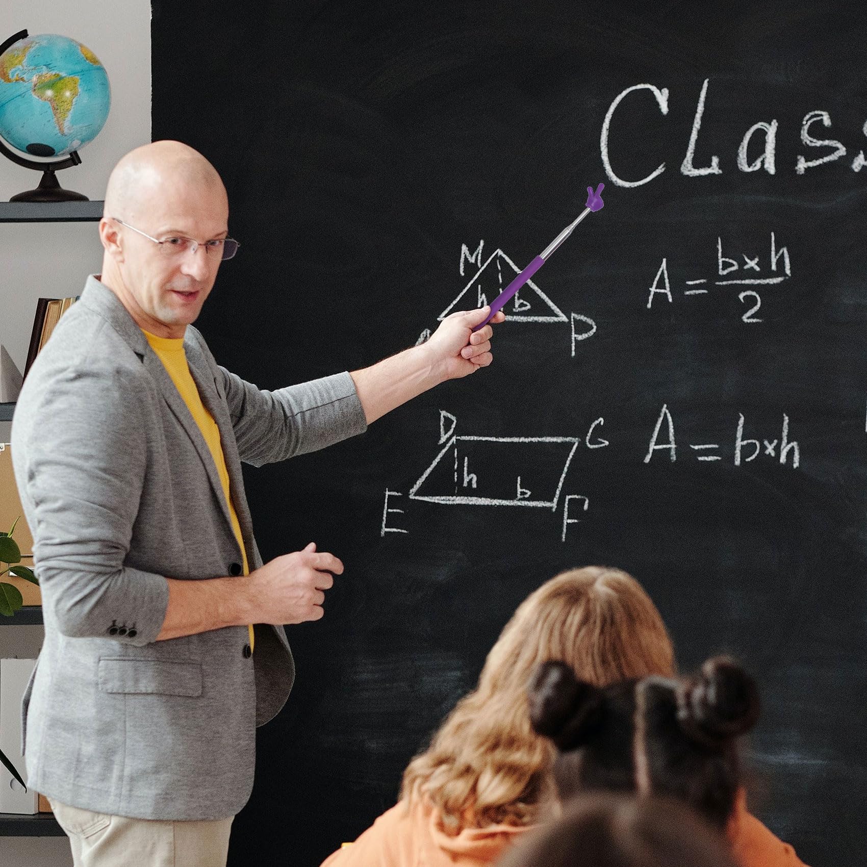 5er Set Zeigerstäbe Für Lehrer - Ausziehbar & Farbenfroh Für Den Unterricht