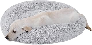 ZENY Pet Bed for Dogs & Cats, Anti-Slip, Machine Washable, Ultra Soft Washable Dog and Cat Cushion Bed (30â€ x 30â€, Grey)