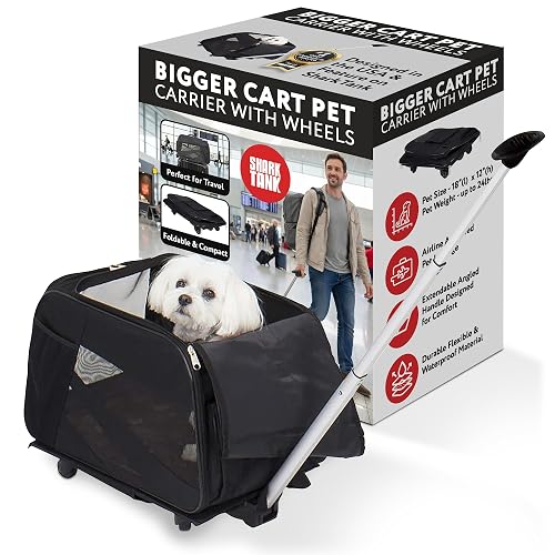 dbest Products Rolling Pet Carrier with Wheels