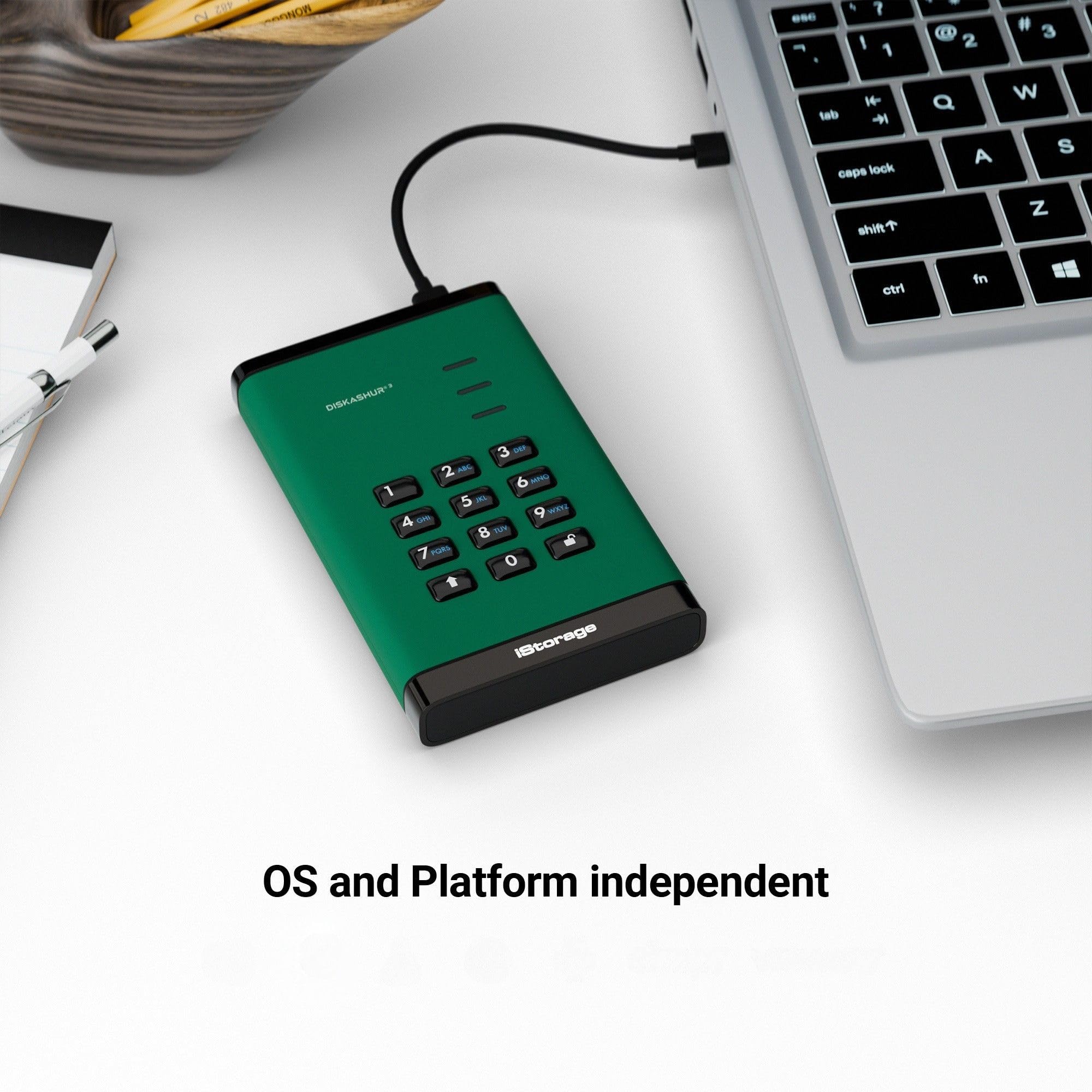 Amazon.co.jp: iStorage diskAshur3 SSD 4TB Green - Secure Portable