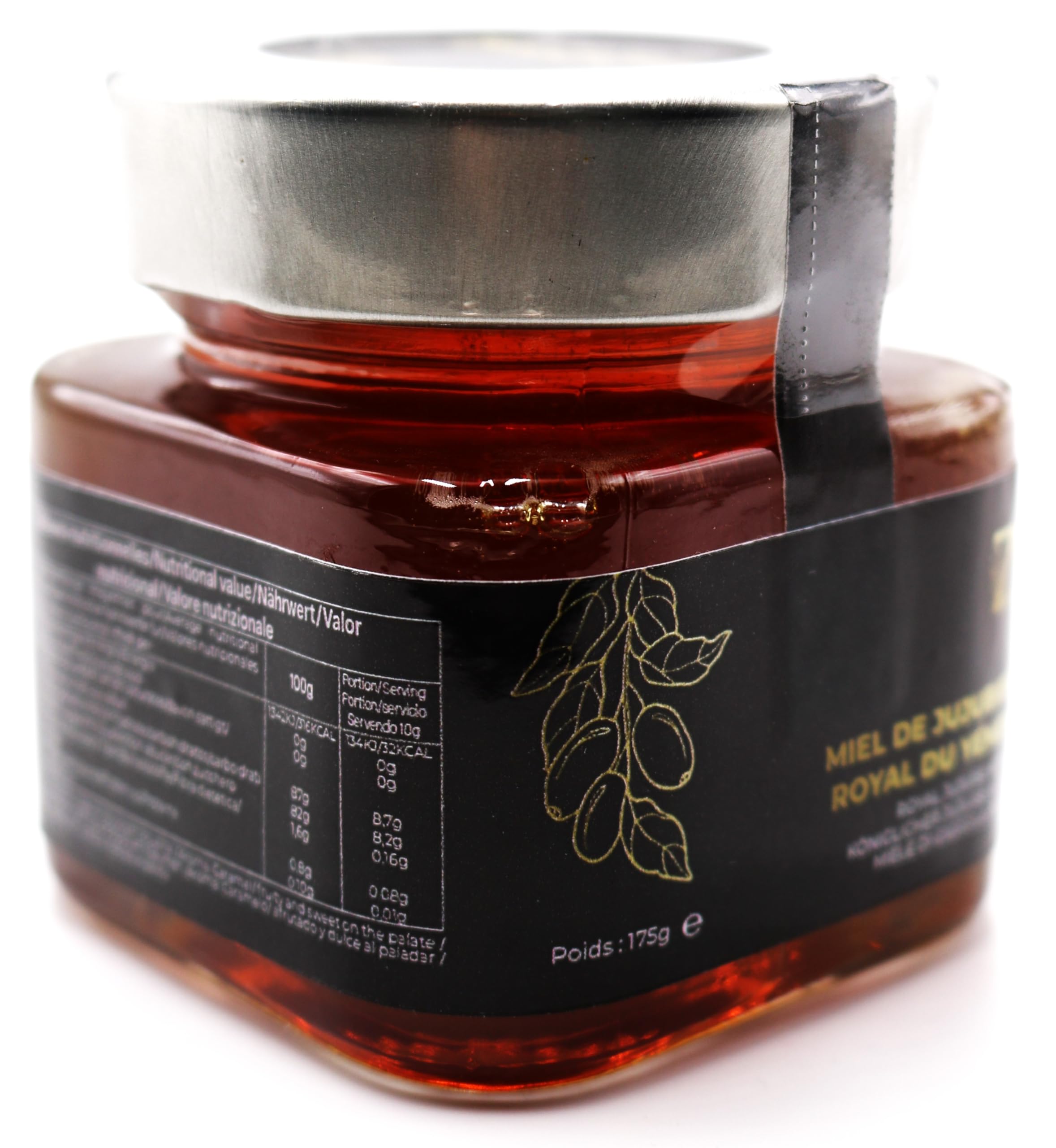 Jemenński królewski miód jujubier 175 g, rzadki i unikalny miód - 100% naturalny, bezkonserwatywny.