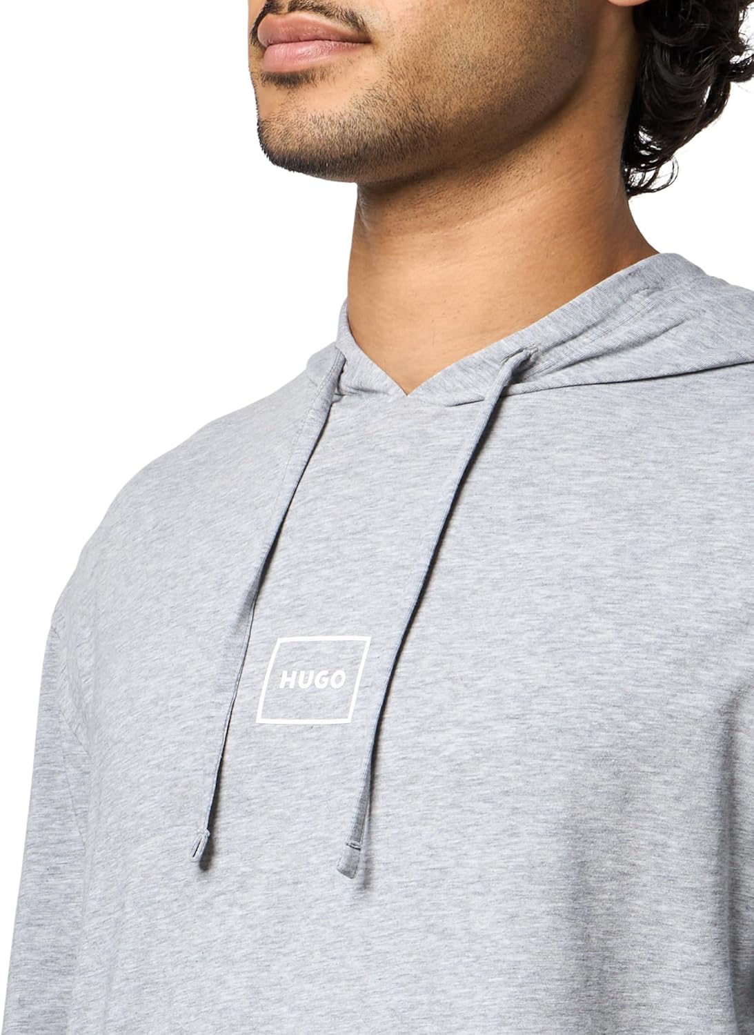 HUGO Men's Logo Outline Hooded Sweatshirt