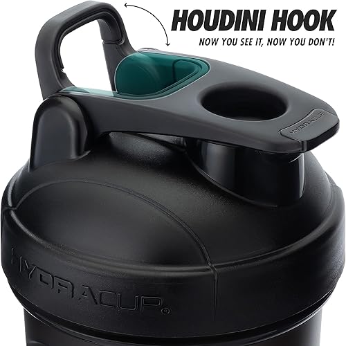 Miniatura 2 de Hydra Cup ProFlow - Paquete de 6 botellas agitadoras de 28 onzas para batidos de proteínas, vasos agitadores con batidor de bola, botella agitadora