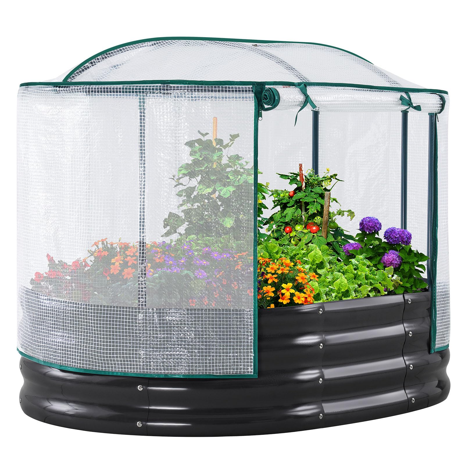 KING BIRD Raised Garden Bed with Cover for seedlings