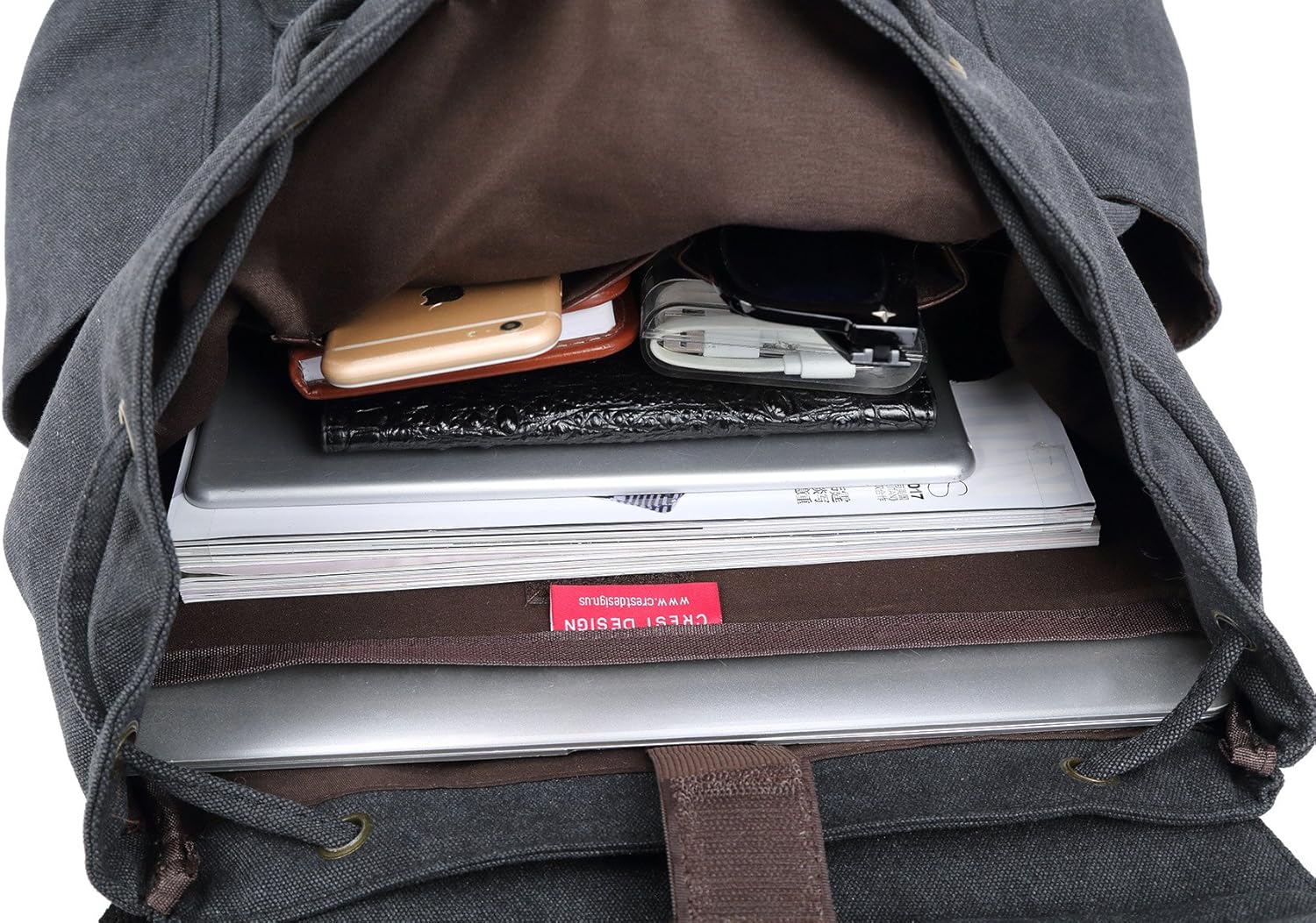 New Product Crest Design Vintage Canvas 16 inch Laptop Backpack School Bag Hiking Travel Rucksack 25L (Army Green) Lowest Price Crest Design Vintage Canvas 16 inch Laptop Backpack School Bag Hiking Travel Rucksack 25L (Army Green)