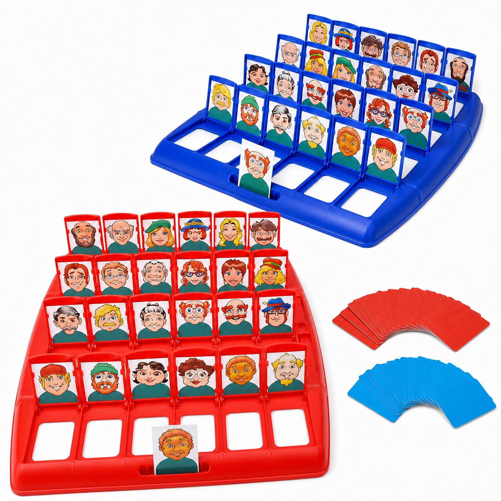 Buuraqq 2Pcs Guess Who Set, Deduction Board Game with 96 Cards