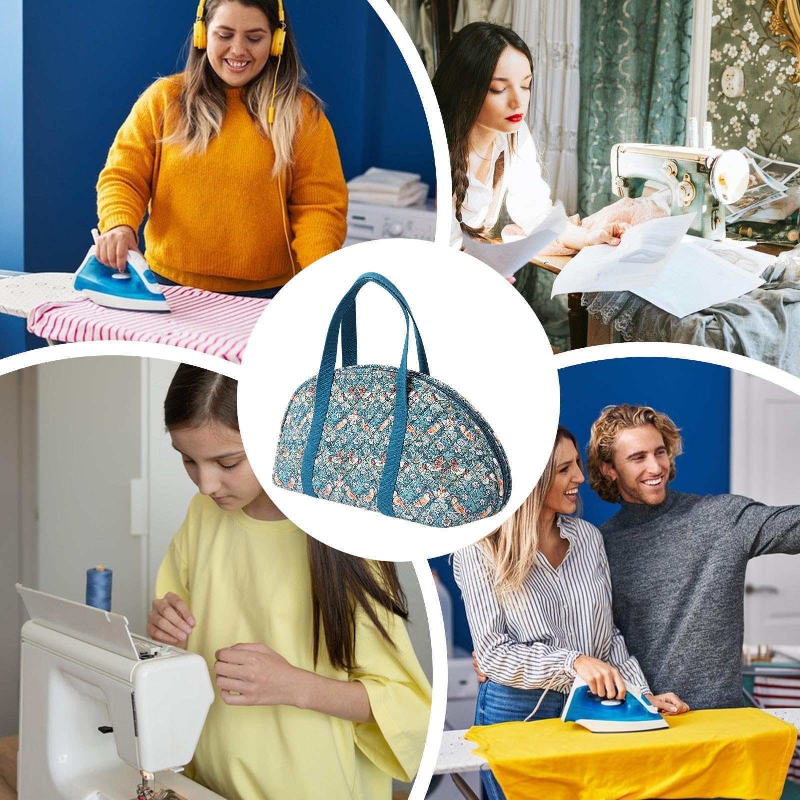 Organiseur de fer de voyage, petit étui de rangement pour cuiseur vapeur portable, fer à repasser de voyage, sac fourre-tout pour fer à repasser, fer à main