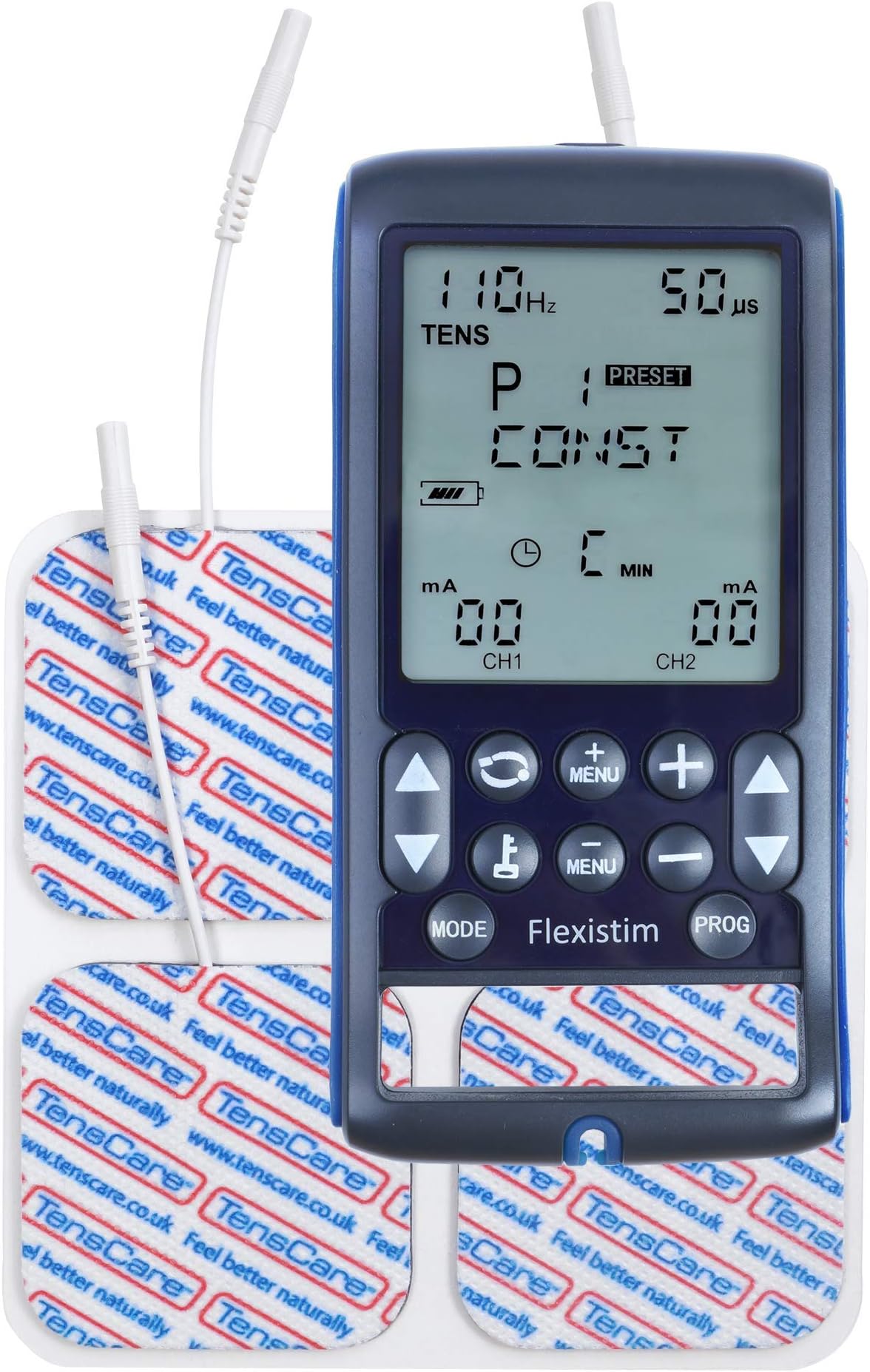 TensCare FlexiStim – 53 TENS, EMS, Microcurrent and IFT Programmes. Perfect for Pain Relief Management, Deep Pains, Muscle Strengthening and Toning. Handheld Therapy Device Great for Rehabilitation