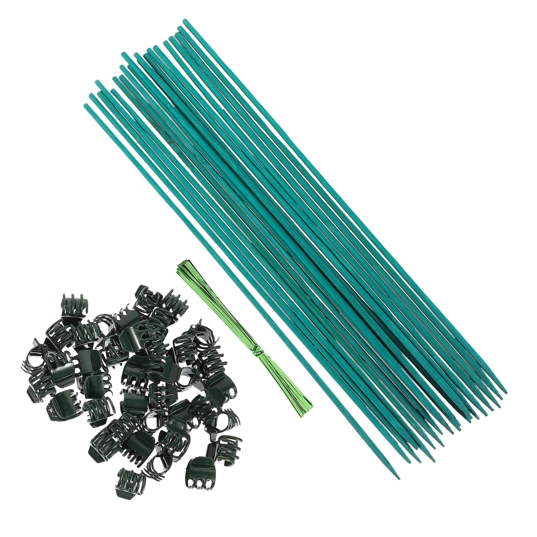 Milisten 3 Sets Pflanzen Bambusstab Blumenarrangementstab Blumenarrangementstab Pflanzenständer Blumen Und Rankenklammern Pflanzenspalier Pflanzenstäbe Unterstützung LED
