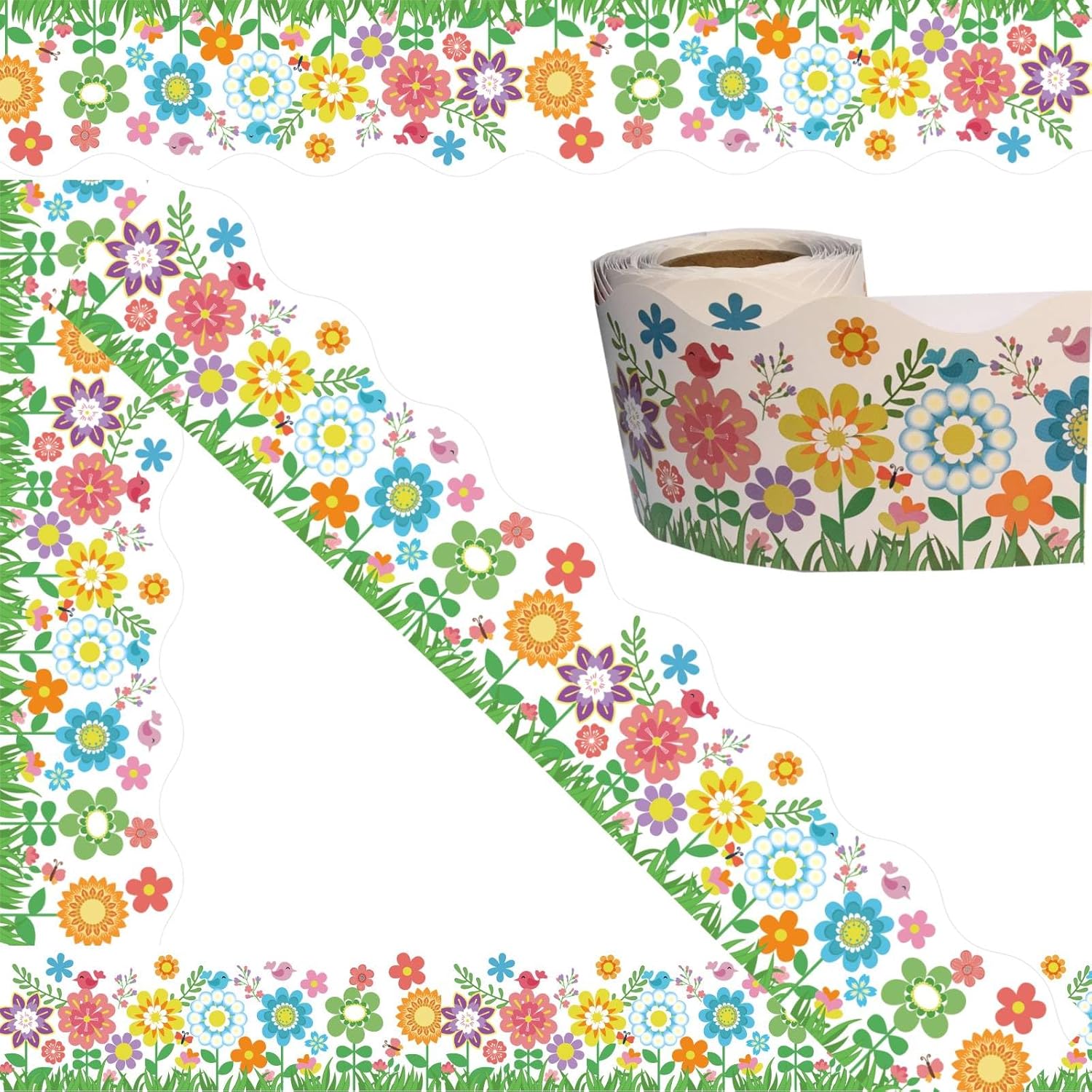 Spring Bulletin Board Borders 52ft Spring Summer Bulletin