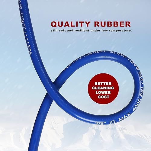 Miniatura 8 de WOJET Limpiador de superficie de lavadora a presión de 4500 PSI de 18 pulgadas y manguera de lavado de alta presión de 4500 PSI 50 pies