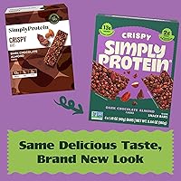 Vista 7 de SimplyProtein - Barra de proteínas bajas en carbohidratos, paquete de 16, chocolate con mantequilla de maní y chocolate negro y almendra, barras