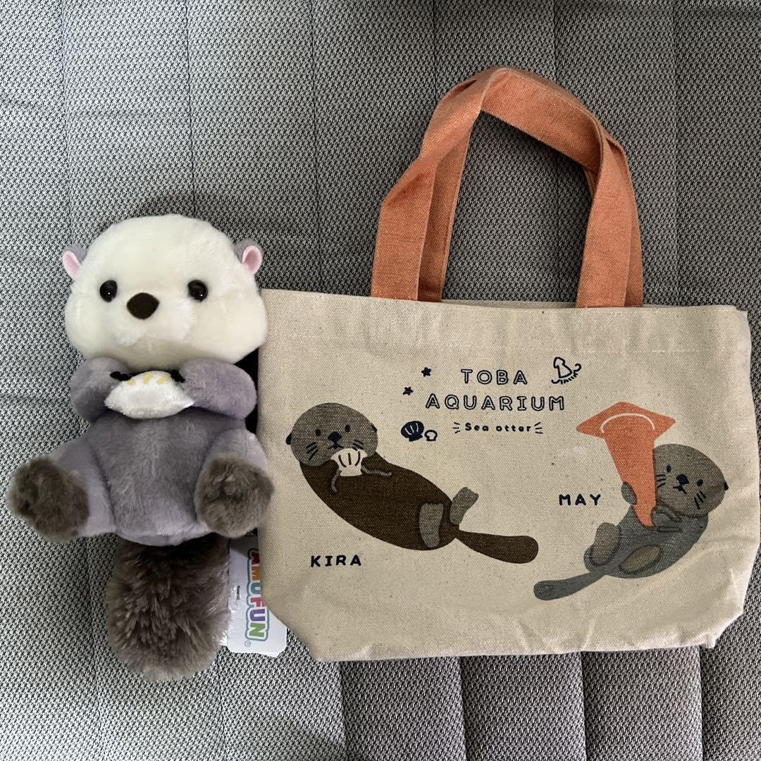 Amazon.co.jp: 鳥羽水族館限定ラッコのトートバッグ ぬいぐるみ セット