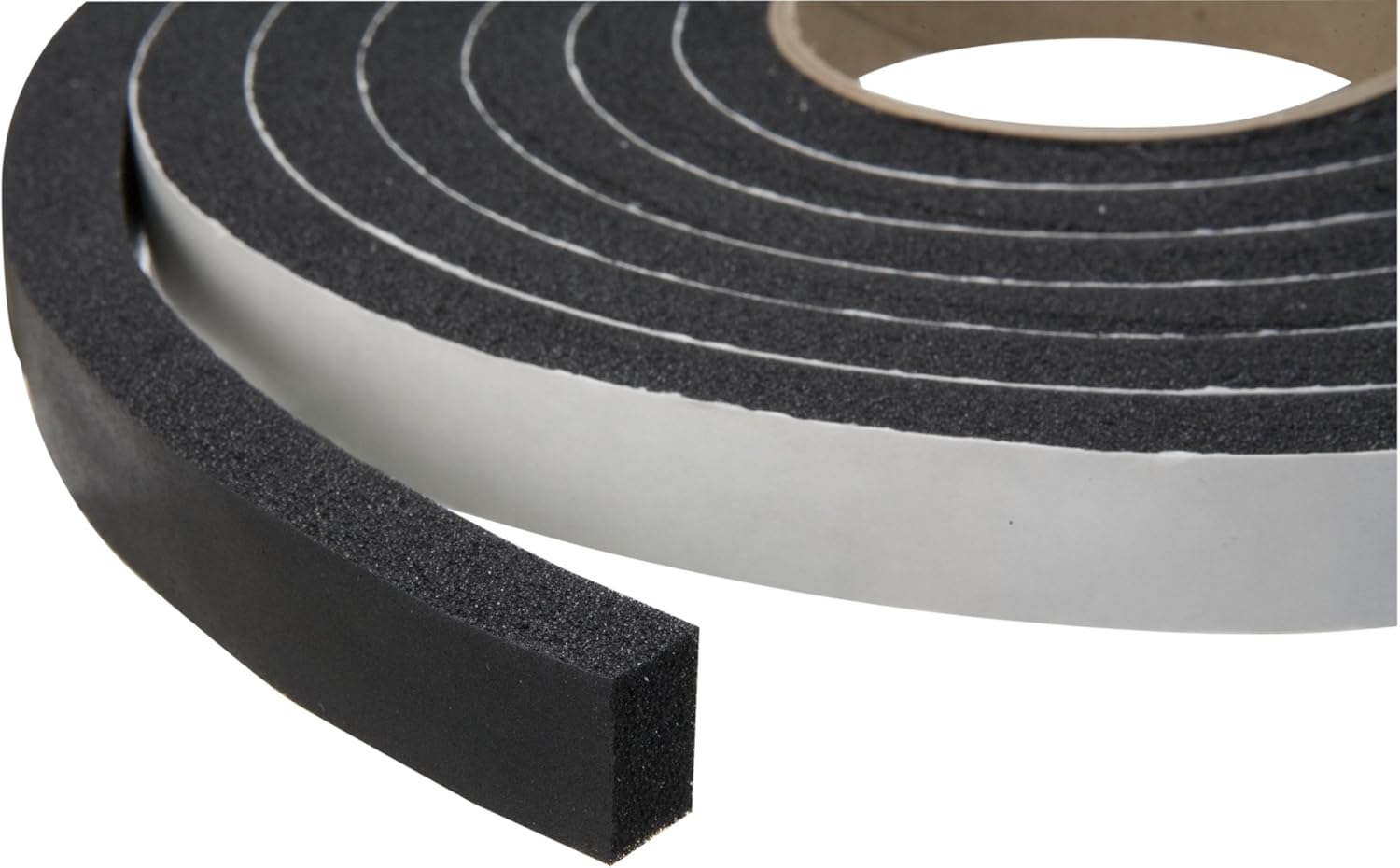 Duck Brand Self Adhesive Foam Weatherstrip Seal for Extra Large Gaps, 3/4-In x 1/2-In x 10-Ft, 1 Roll, 284426