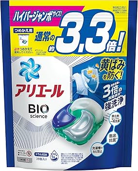 Amazon | アリエール ジェルボール4D 洗濯洗剤 詰め替え 39個