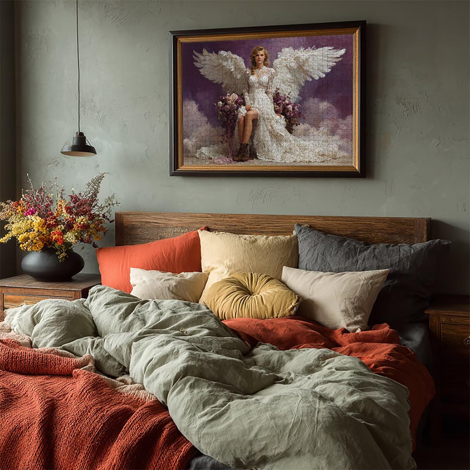 Puzzle Arte con Scatola Flower, Ala Puzzle Legno 5000 Pezzi Adulti 156x105cm, DIY Classici Gioco, Attività di Intrattenimento ad Alta Difficoltà, Jigsaw Per Tutta La Famiglia, Regalo Donna, 1-5459