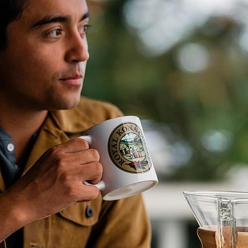 Miniatura 4 de Royal Kona mezcla de café 10% Kona, sabor vainilla macadamia  molido, bolsa de 8 onzas