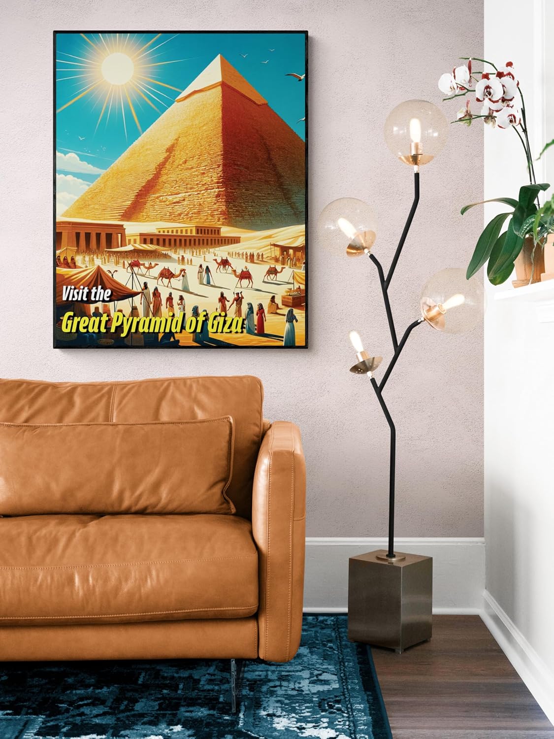 Set of 7, Seven Wonders of the Ancient World Tourist Poster, Living Room, Travel Cultural Home Decor, History Wall Art Print (8x10)
