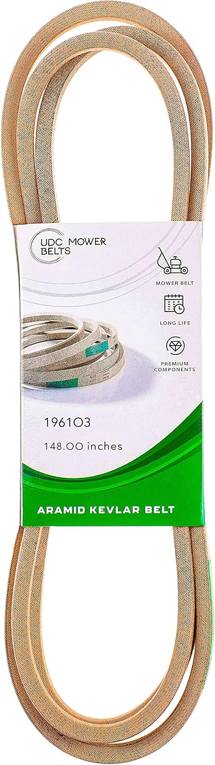 Buy Mower Deck Belt 196103 54 Made Of Kevlar Aramid Cord Replacement For Husqvarna Craftsman Poulan 53219610 532196103 Online In Germany B08blrhkzs