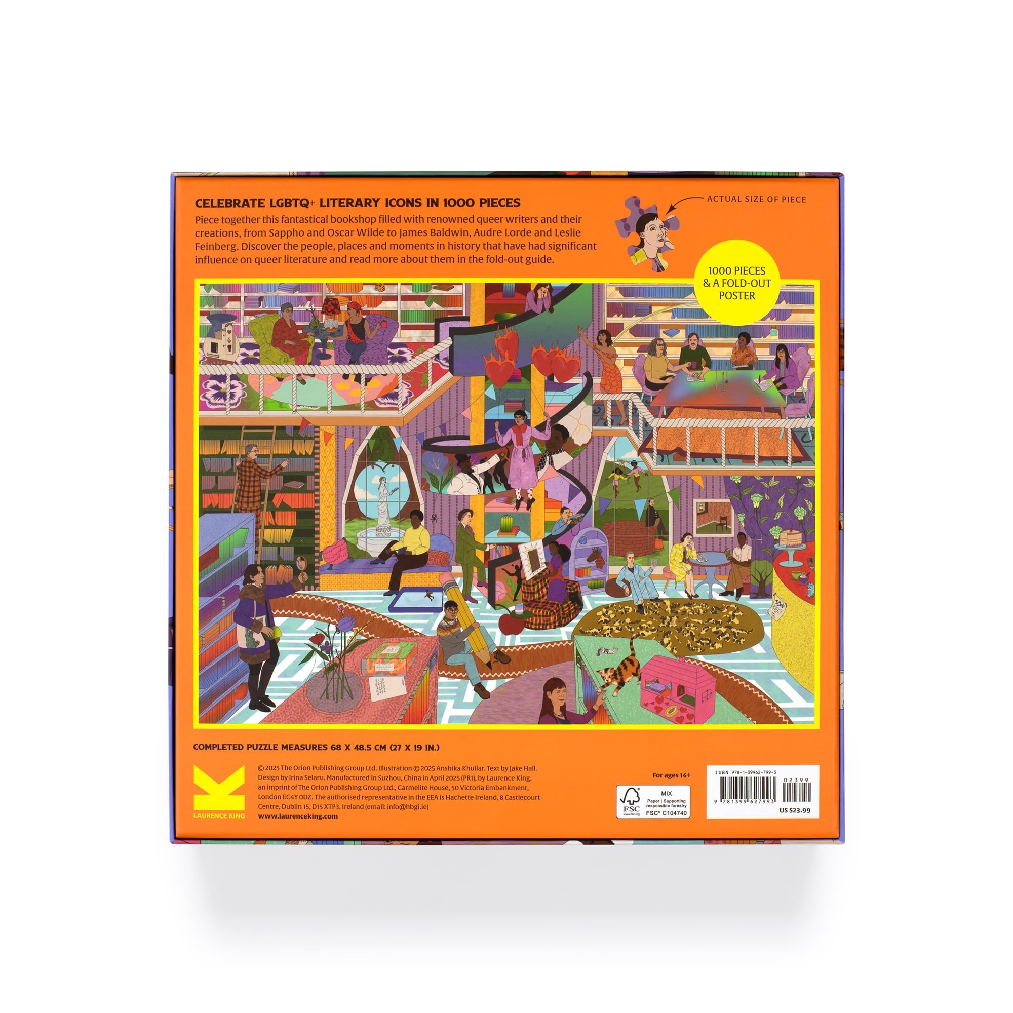 The World of Queer Stories a 1000-piece Jjigsaw: Celebrating LGBTQ+ Literary Icons