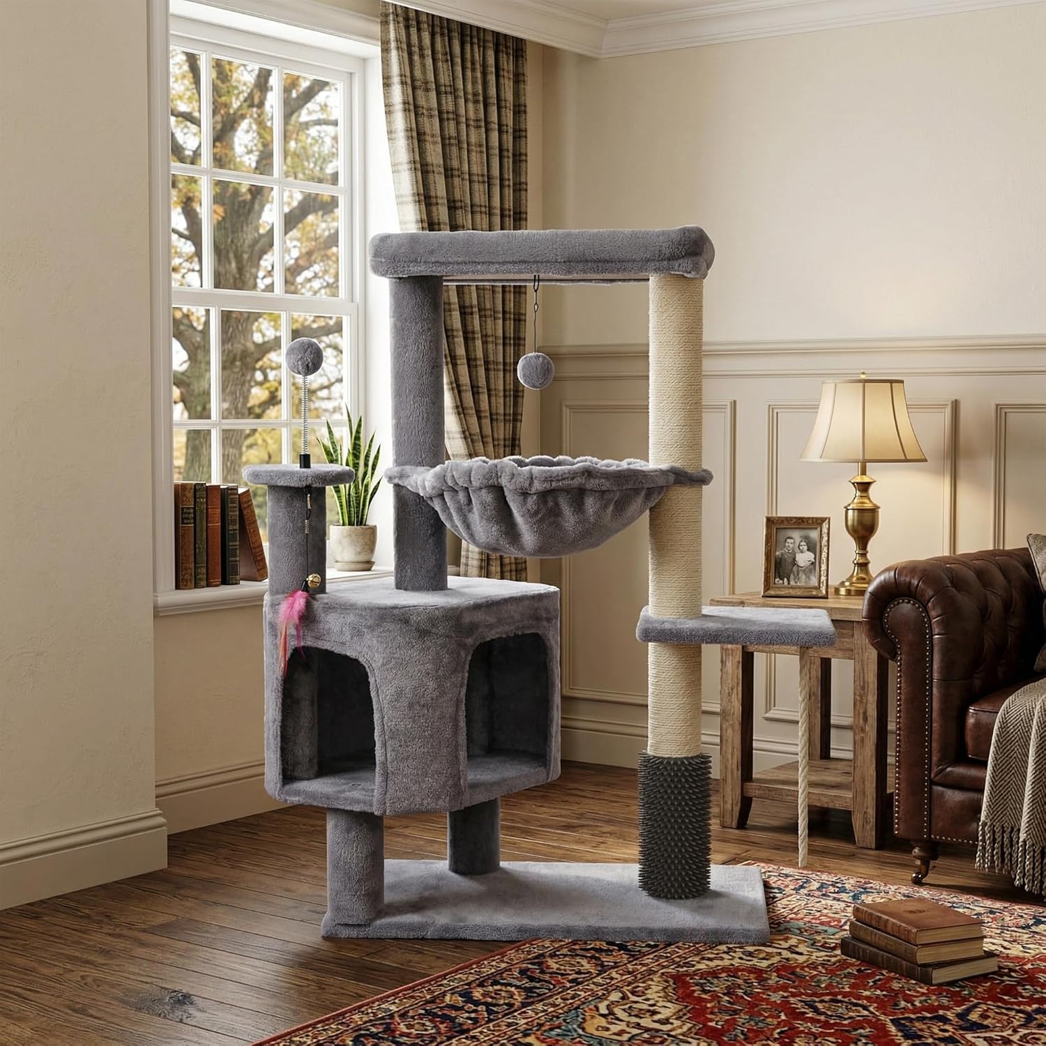 YOUPET CAT Tree (Gray, 34.4")