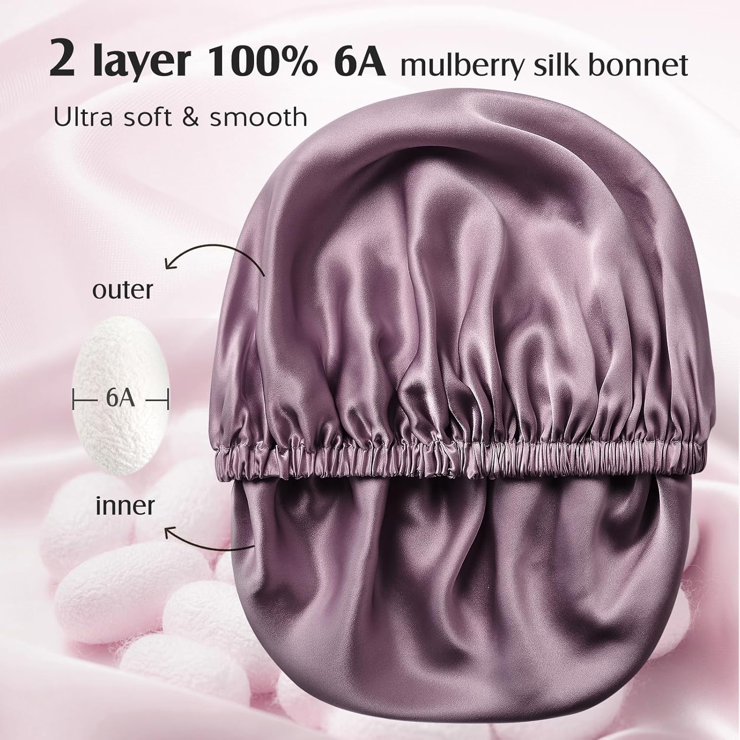YFONG 2 pack silk bonnets