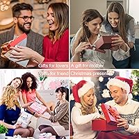 Vista 5 de Bolsa de maquillaje para mujer, bolsa de cosméticos de flores, bolsa de maquillaje de lona de gran capacidad con cremallera, organizador