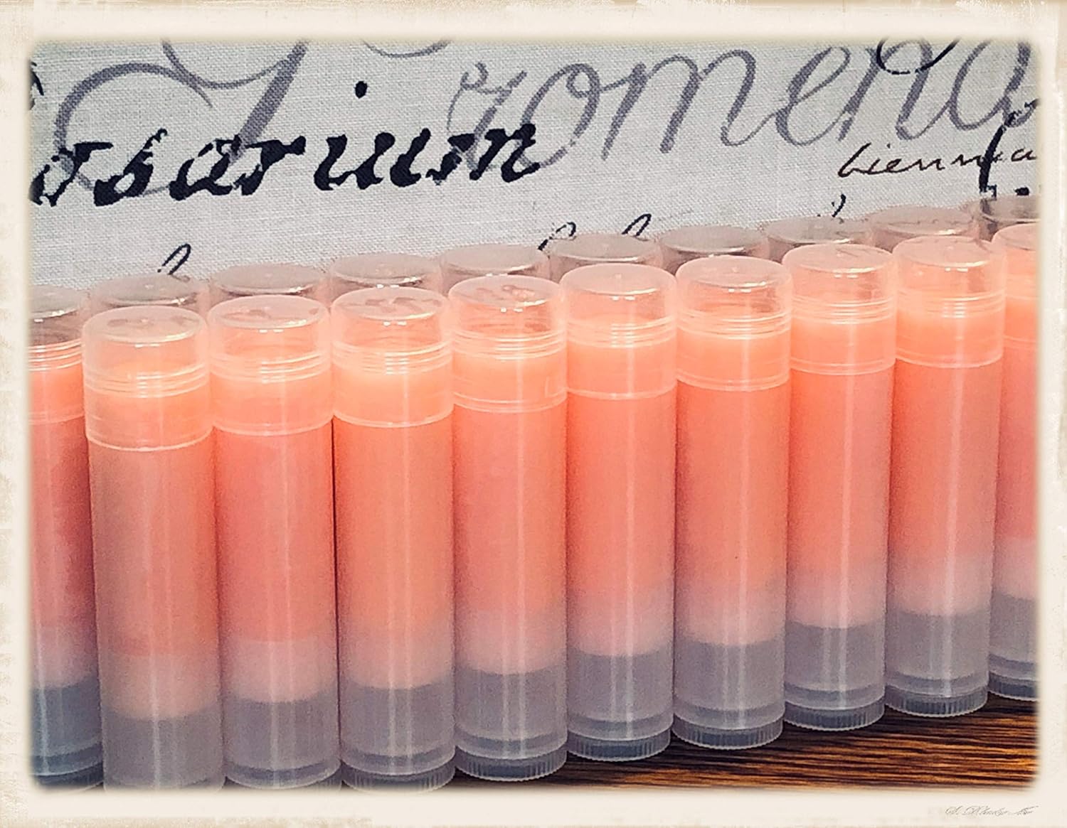 20 PUMPKIN SPICE LATTE Lip Balms in Clear Tubes Unbranded Bulk Wholesale