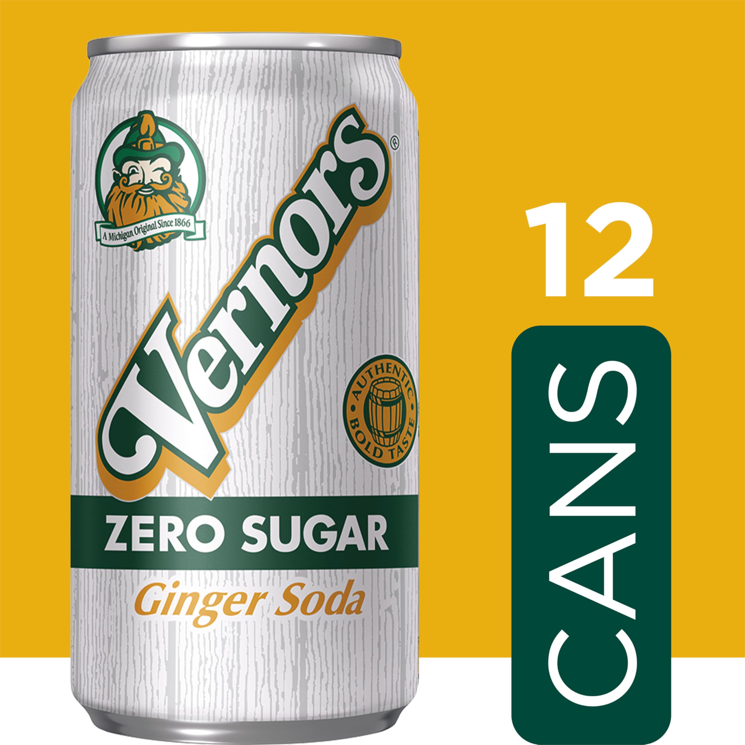 Vernor's Ginger Ale Diet, 12 oz Can (Pack of 12) by Vernor's