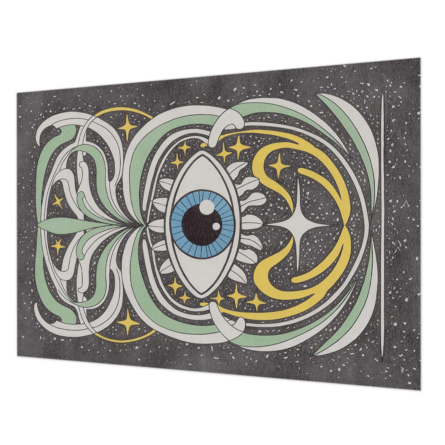 Papier peint intissé 208x146 colle incluse œil symétrique