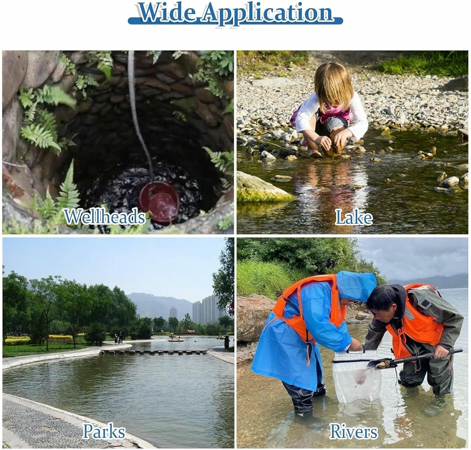 Ladle Water Sampling Pole Sampler Rod, Telescopic Rod Water Quality Sampler for Environmental Testing, Laboratory/Pond/Rivers Vertical Swing Dipper Sampler